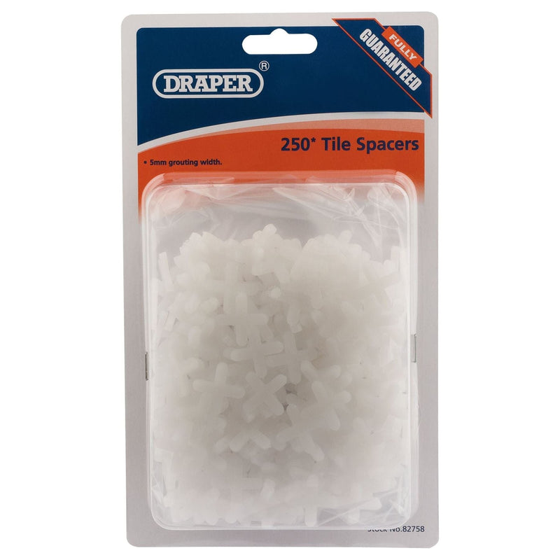 Draper Tile Spacers, 5mm (Approx 250) 82758 Draper - Town Tools 