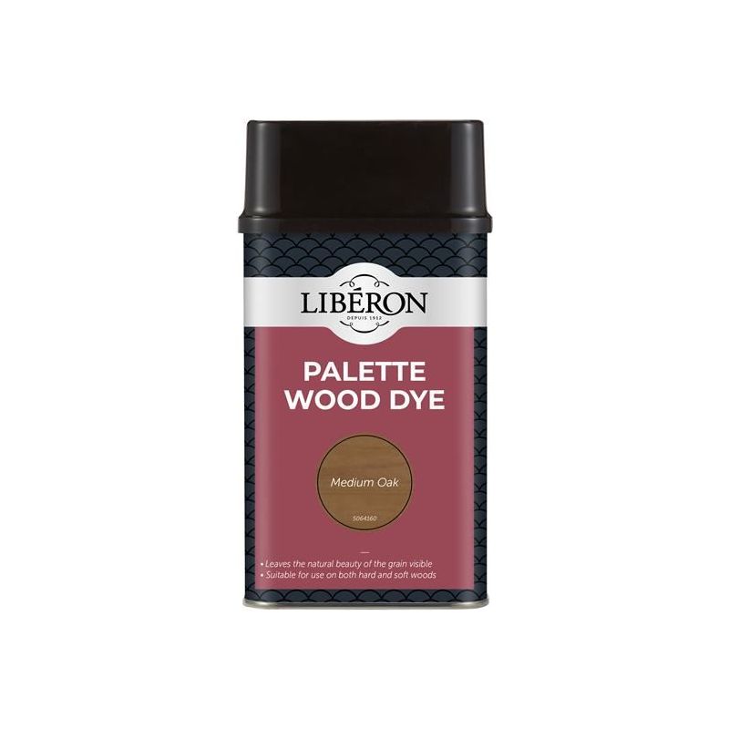 Liberon Palette Wood Dye Medium Oak 500ml Liberon - RockBottom Northampton