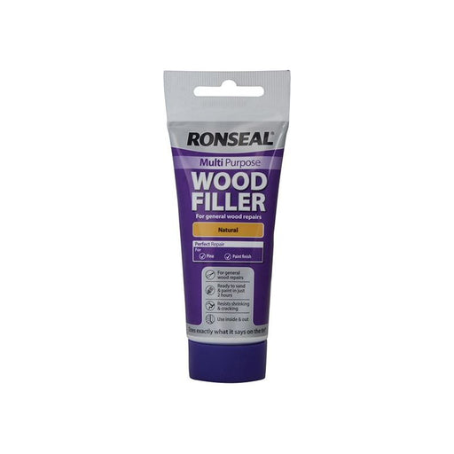 Ronseal Multipurpose Wood Filler Tube Natural 100g Ronseal - RockBottom Nothampton