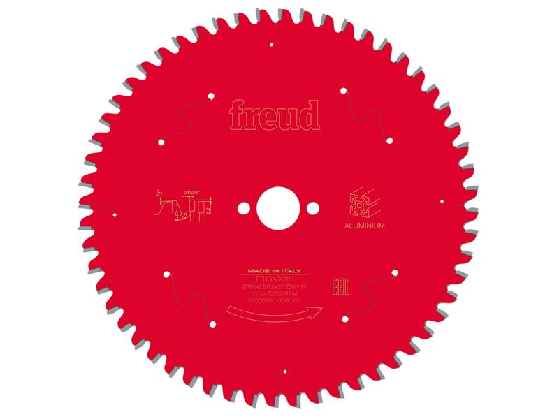 Freud Metal Circular Saw Blade 190 x 20 x 2.5/1.6mm x 56T