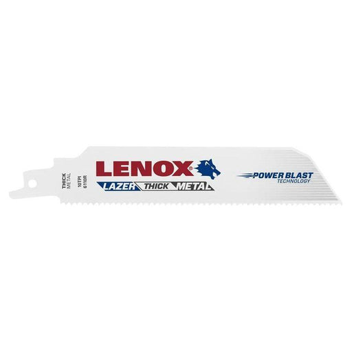 Lenox MetalWolf Wave Edge Reciprocating Saw Blade 152 x 25 x 1.07mm 10 TPI (Pack 5) LENOX - RockBottom Northampton