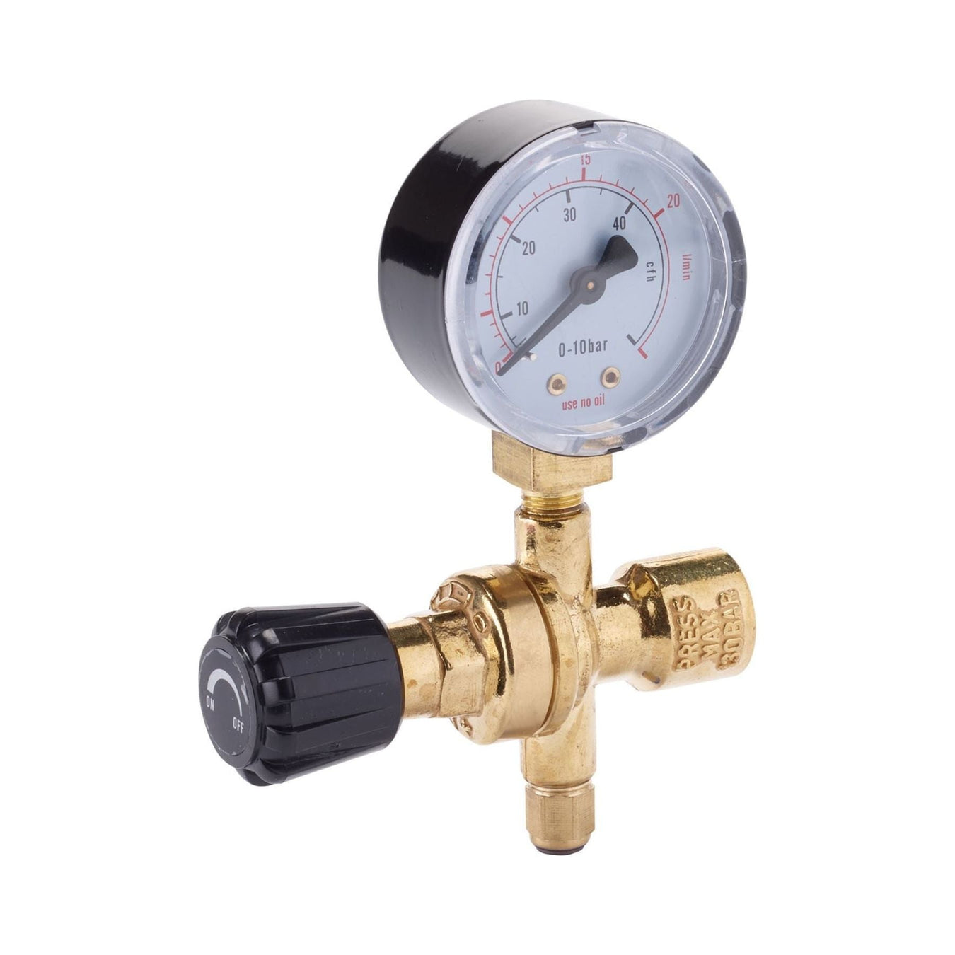 Draper MIG Gas Bottle Regulator Disposable Cylinder 1 Gauge Draper - Town Tools