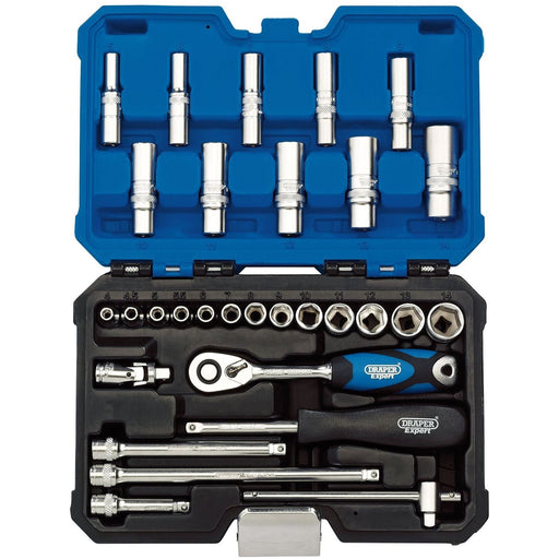 Draper Metric Socket Set, 1/4" Sq. Dr. (30 Piece) 16444 Draper - Town Tools 