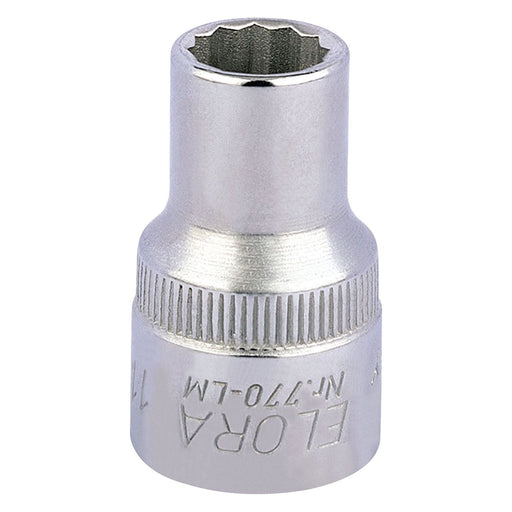 Draper Elora Bi-Hexagon Socket, 1/2" Sq. Dr., 11mm 24567 Draper - Town Tools 