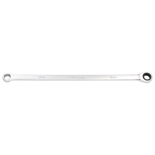 Draper Draper HI-TORQ Metric Extra-Long Double Ring Ratchet Spanner, 12mm Draper - Town Tools