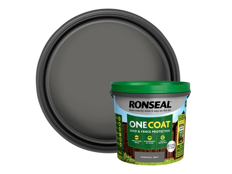 Ronseal One Coat Shed & Fence Protection Dark Oak 5 litre Ronseal - RockBottom Nothampton
