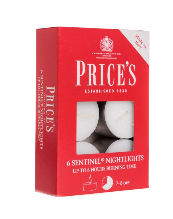 Price's Candles Sentinel Nightlights Pack 6