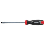 Draper Pound Thru Slotted Soft Grip Screwdriver, SL8 x 150mm Draper - Town Tools