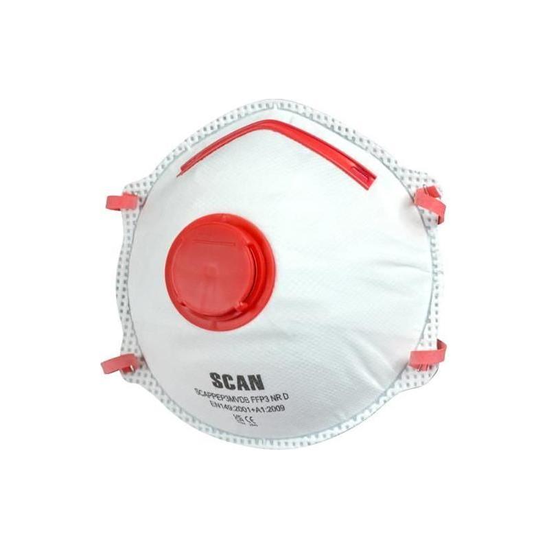 Scan Moulded Disposable Valved Masks FFP3 (Pack 2) Scan - RockBottom Nothampton