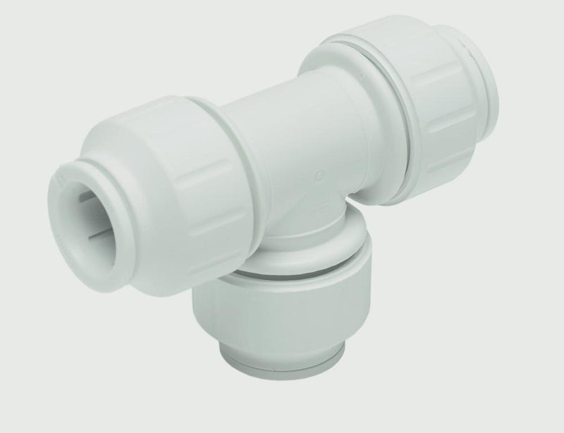 JG Speedfit Equal Tee Connector 15mm - White Pack 5