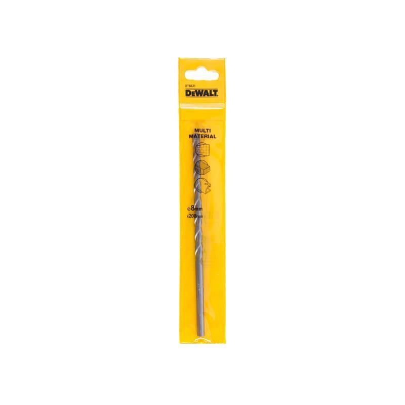 Dewalt Power Tools Multi-Material Drill Bit 8.0mm OL:200mm WL:170mm DeWALT Power Tools - RockBottom Northampton