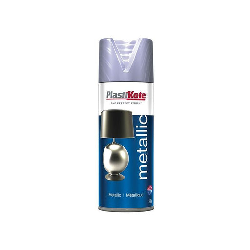 Plastikote Metallic Spray Silver 400ml PlastiKote - RockBottom Nothampton