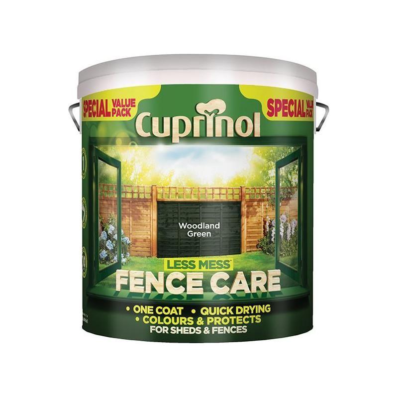 Cuprinol Less Mess Fence Care Woodland Green 6 litre Cuprinol - RockBottom Northampton