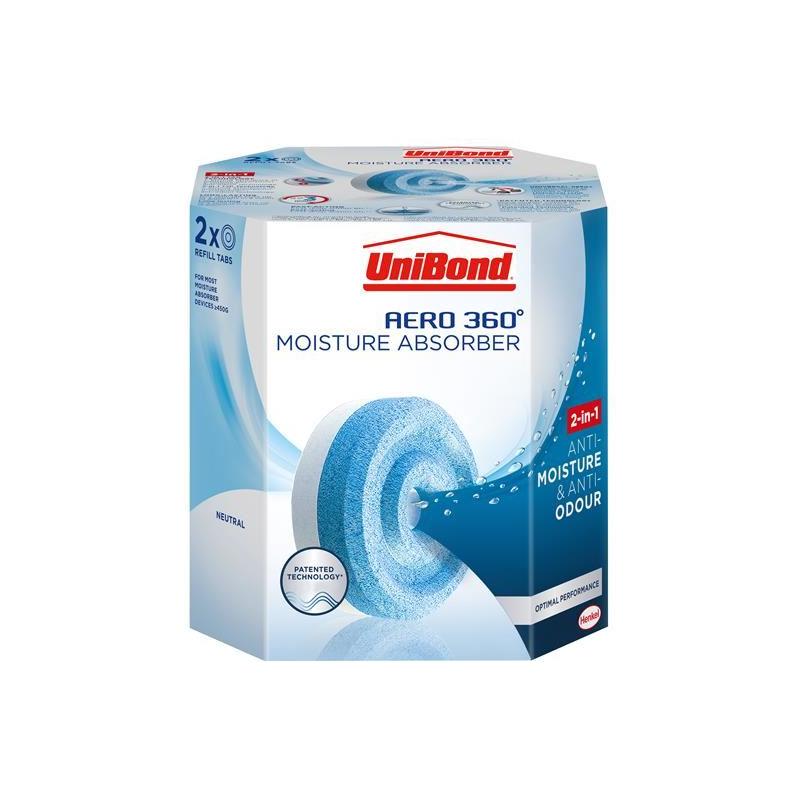 Unibond AERO 360º Moisture Absorber Neutral Refills (Pack 2) UniBond - RockBottom Northampton