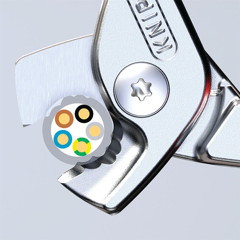 Draper Knipex 95 16 160 SB StepCut VDE Insulated Cable Shears, 160mm Draper - Town Tools