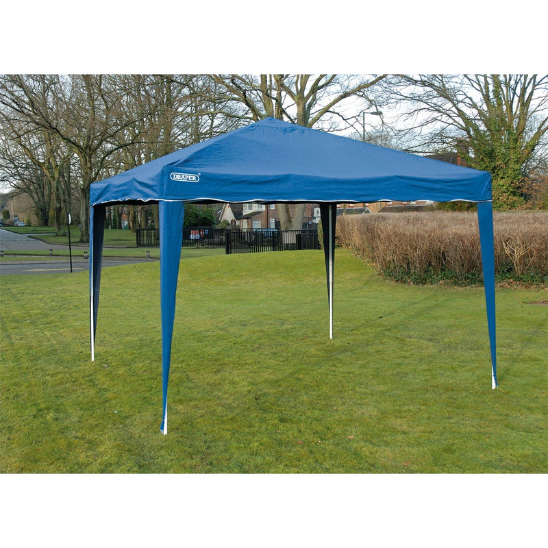 Draper Concertina Gazebo, 3 x 3m, Blue 76940 Draper - Town Tools 