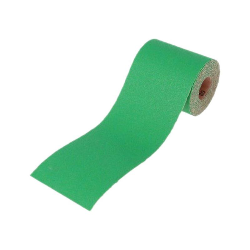 Faithfull Aluminium Oxide Sanding Paper Roll Green 100mm x 50m 80G Faithfull - RockBottom Northampton