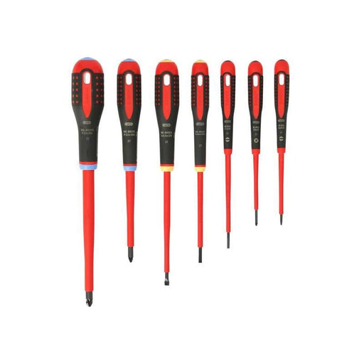 Bahco BE-9888S ERGO™ VDE Insulated Screwdriver Set, 7 Piece Bahco - RockBottom Northampton