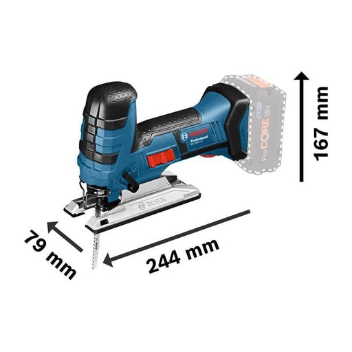 Bosch GST 18V-Li S 18V Professional Barrel Grip Jigsaw Bare Unit + L-BOXX Bosch - RockBottom Northampton