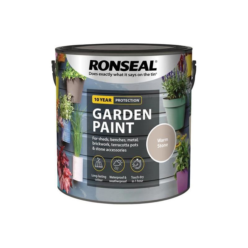 Ronseal Garden Paint Warm Stone 2.5 litre Ronseal - RockBottom Nothampton