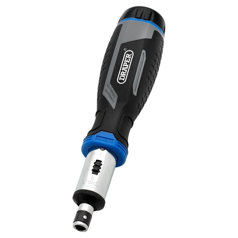 Draper Soft Grip Ratchet Screwdriver and Bit Set, 1/4" (13 Piece) Draper - Town Tools