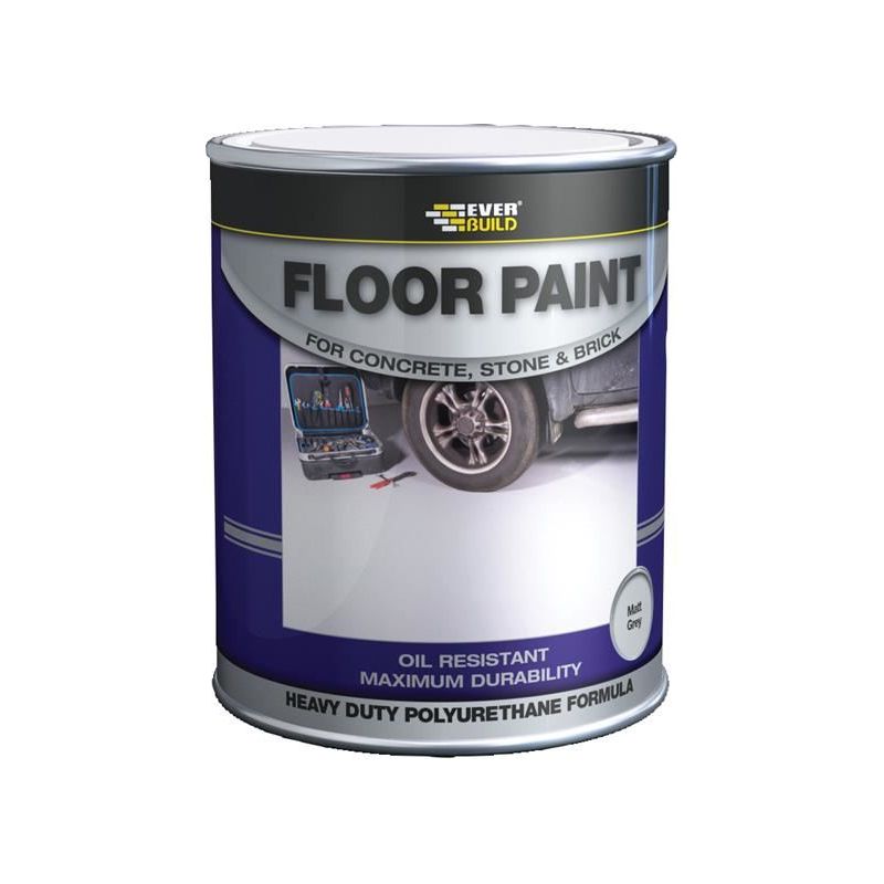 Everbuild Sika Floor Paint Grey 5 litre Everbuild Sika - RockBottom Northamptin
