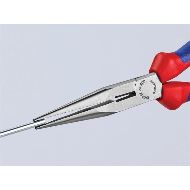 Knipex Snipe Nose Side Cutting Pliers (Stork Beak) Multi-Component Grip 200mm (8in) Knipex - RockBottom Northampton