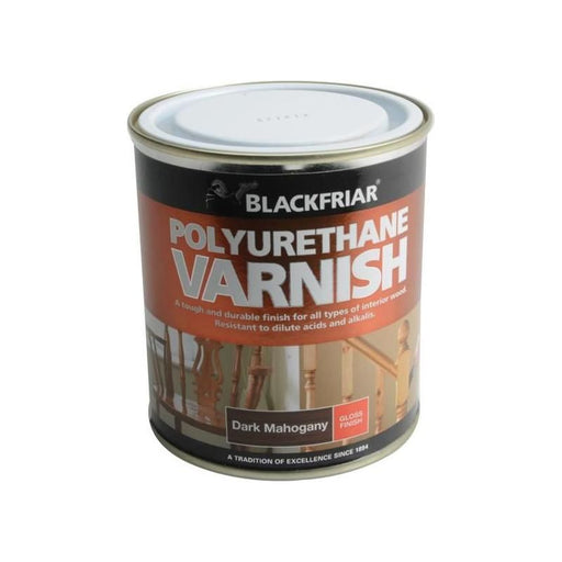 Blackfriar Polyurethane Varnish P65 Dark Mahogany Gloss 500ml Blackfriar - RockBottom Northampton