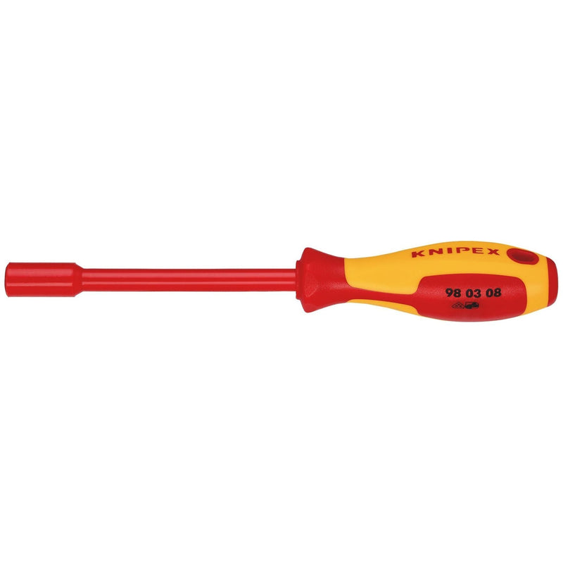 Draper Knipex 98 03 08 VDE Insulated Nut Driver, 8.0 x 125mm Draper - Town Tools