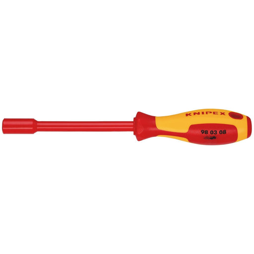 Draper Knipex 98 03 08 VDE Insulated Nut Driver, 8.0 x 125mm Draper - Town Tools