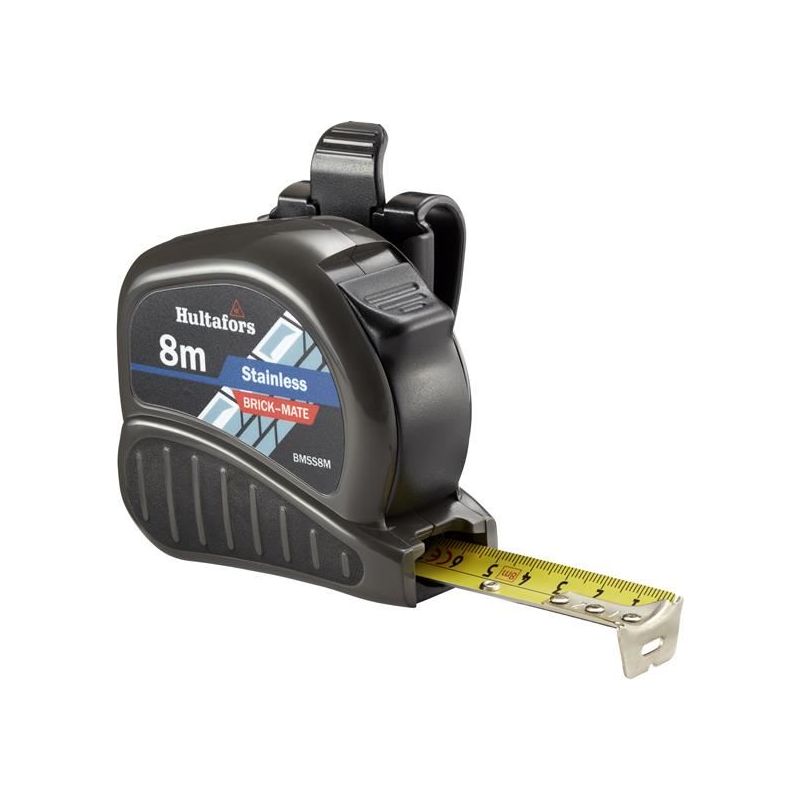 Hultafors BMSS8M Brick-Mate Stainless Steel Pocket Tape 8m (Metric only) Hultafors - RockBottom Northampton