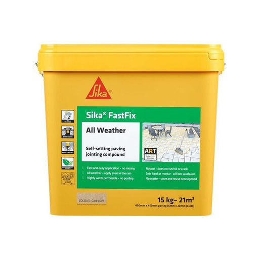 Everbuild Sika Sika® FastFix All Weather Dark Buff 15kg Everbuild Sika - RockBottom Northamptin