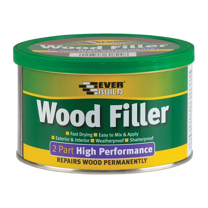 Everbuild Sika 2-Part High-Performance Wood Filler White 500g Everbuild Sika - RockBottom Northamptin