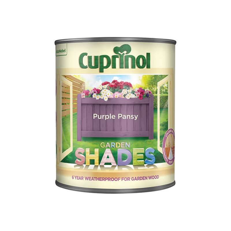 Cuprinol Garden Shades Purple Pansy 1 litre Cuprinol - RockBottom Northampton