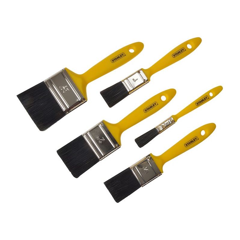 Stanley® Hand Tools Hobby Paint Brush Set of 5 12 25 37 50 & 62mm STANLEY® Hand Tools - RockBottom Nothampton
