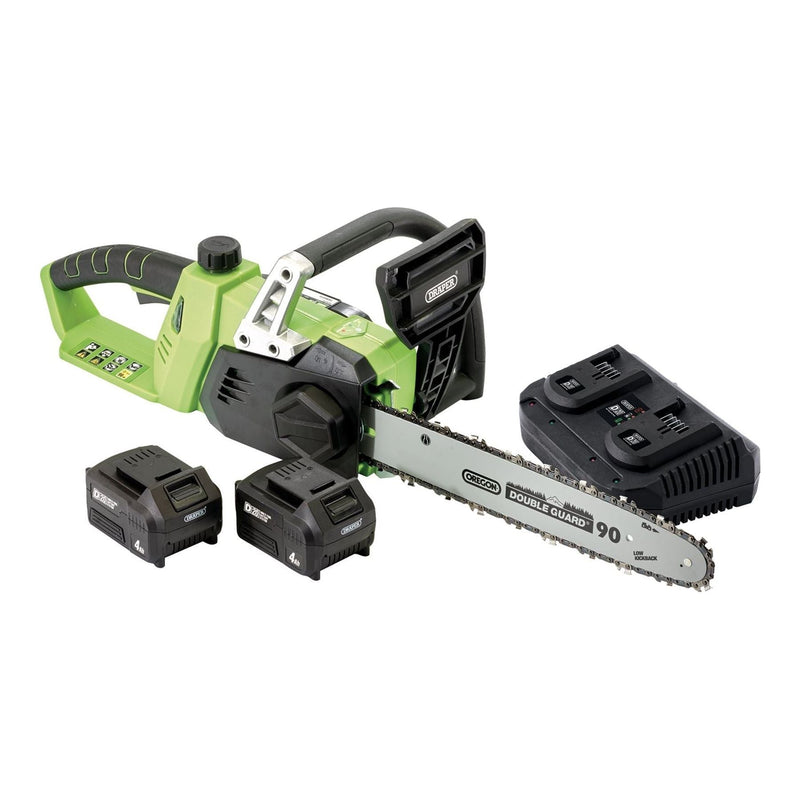 Draper D20 40V Chainsaw, 2 x 4.0Ah Batteries, 1 x Fast Charger 30903 Draper - Town Tools 