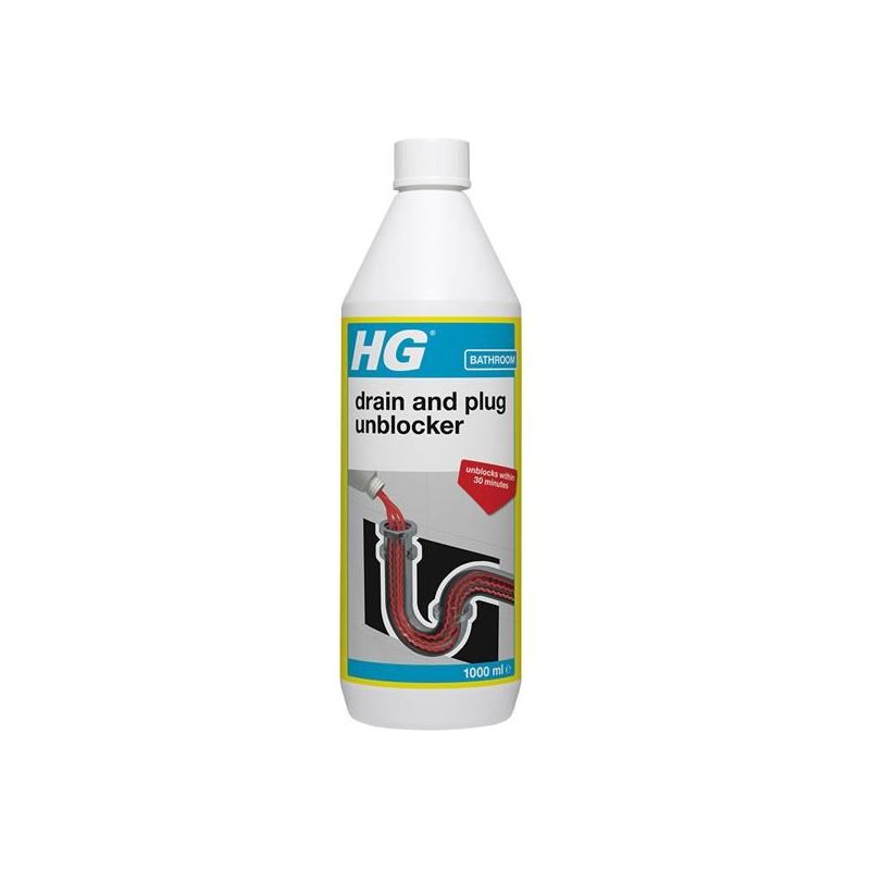 Hg Drain and Plug Unblocker 1 litre HG - RockBottom Northampton