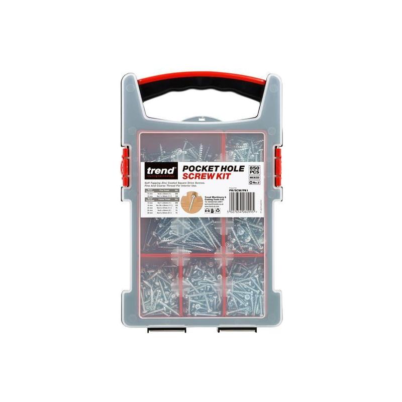 Trend Pocket Hole Screw Selection, 850 Piece Trend - RockBottom Northampton