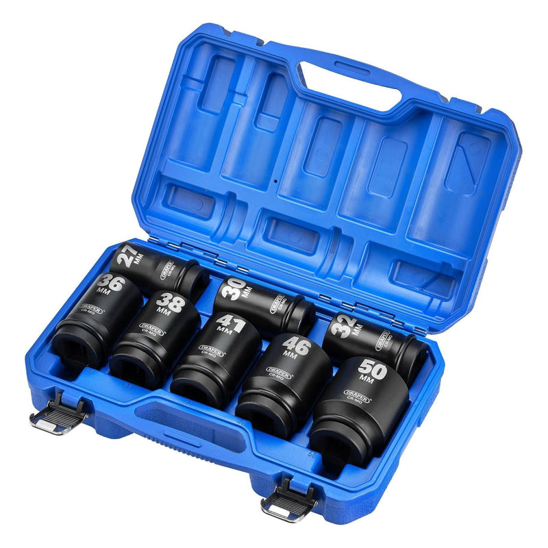 Draper Draper HI-TORQ Metric Deep Impact Socket Set, 1" Sq. Dr. (8 Piece) Draper - Town Tools