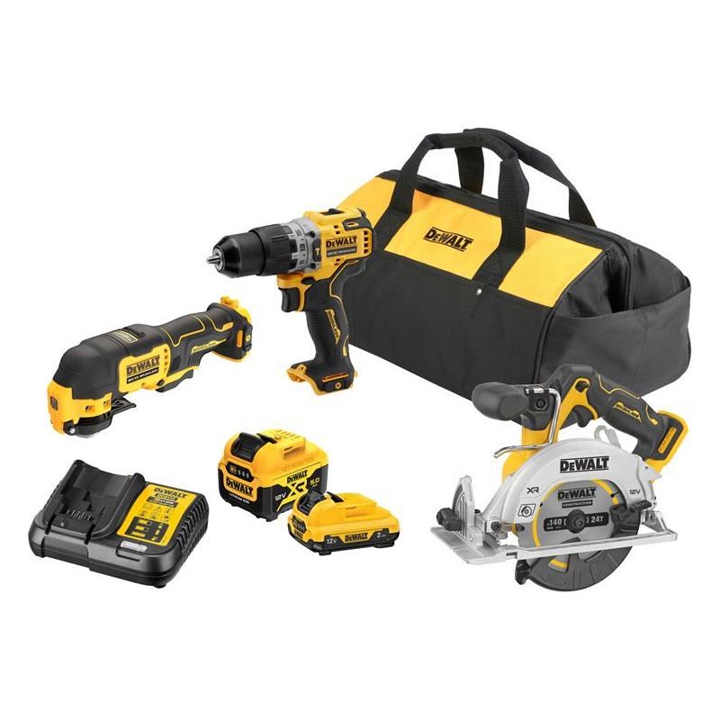 Dewalt Power Tools DCK318PD XR Brushless Kit 12V 1 x 2.0Ah & 1 x 5.0Ah Li-ion DeWALT Power Tools - RockBottom Northampton