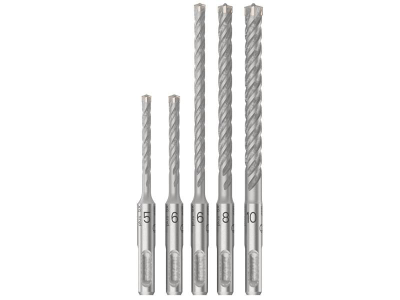 Bosch Powertool Accessories PRO SDS plus-5X Hammer Drill Bit Set, 5 Piece Bosch Powertool Accessories - RockBottom Northampton