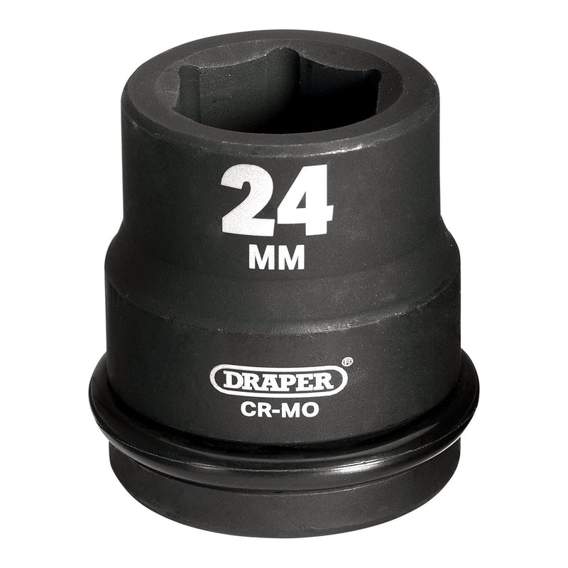 Draper Draper Expert HI-TORQ 6 Point Impact Socket, 3/4" Sq. Dr., 24mm Draper - Town Tools