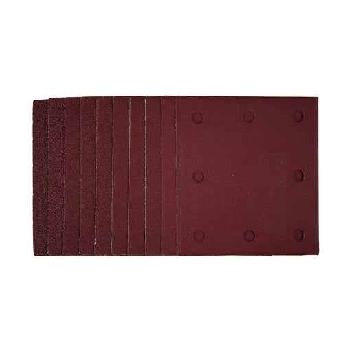 Draper 1/4 Sanding Sheets with Hook and Loop, 115 x 105mm, Assorted Grit (Pack o Draper - Town Tools 