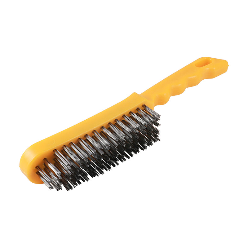 TIMCO Plastic Handle Wire Brush - 4 Rows
