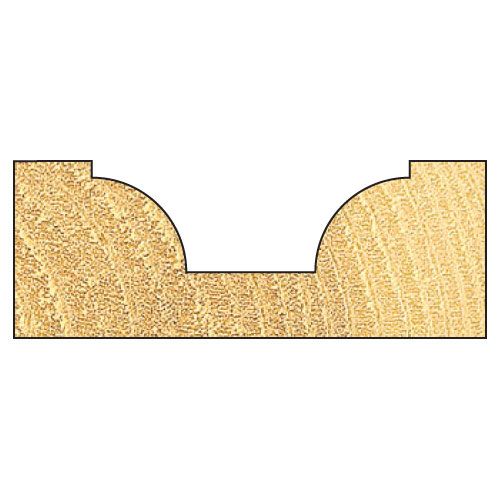 7/4X1/2TC - Ovolo rounding over cutter 8mm radius