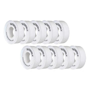 Faithfull P.T.F.E Tape 12mm x 12m White (Pack 10) Faithfull - RockBottom Northampton
