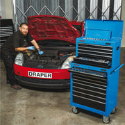 Draper Tool Chest, 9 Drawer, 26", Blue 14910 Draper - Town Tools 
