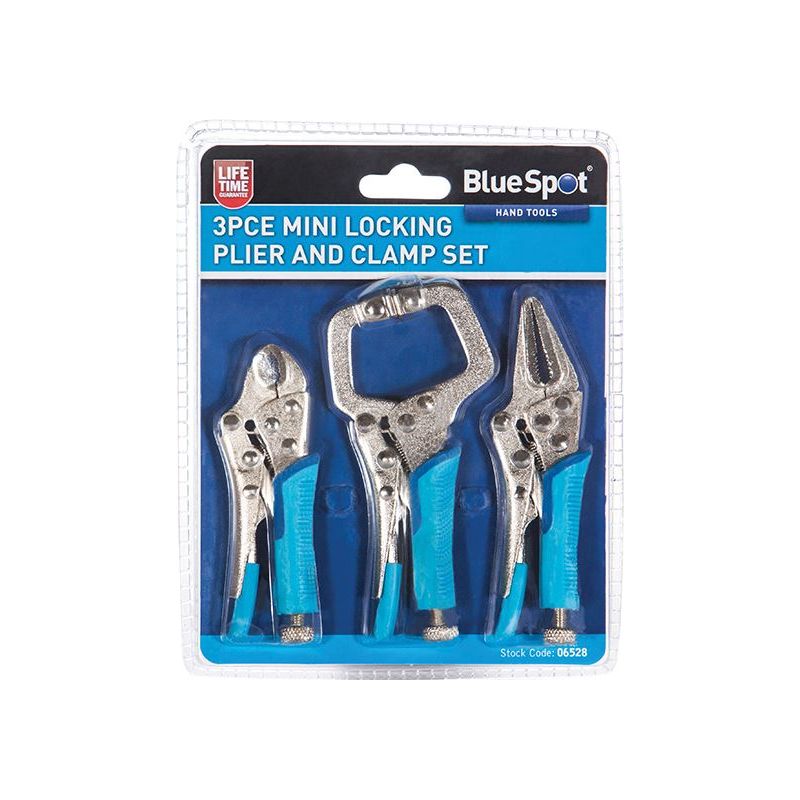 Bluespot Tools Mini Locking Pliers Set, 3 Piece BlueSpot Tools - RockBottom Northampton