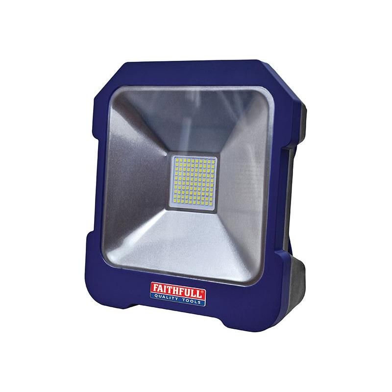 Faithfull Power Plus SMD LED Task Light with Power Take Off 20W 240V Faithfull Power Plus - RockBottom Northampton