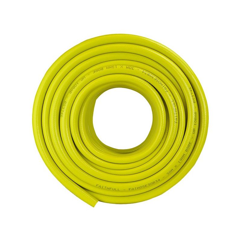 Faithfull Heavy-Duty Reinforced Builder's Hose 30m 19mm (3/4in) Diameter Faithfull - RockBottom Northampton